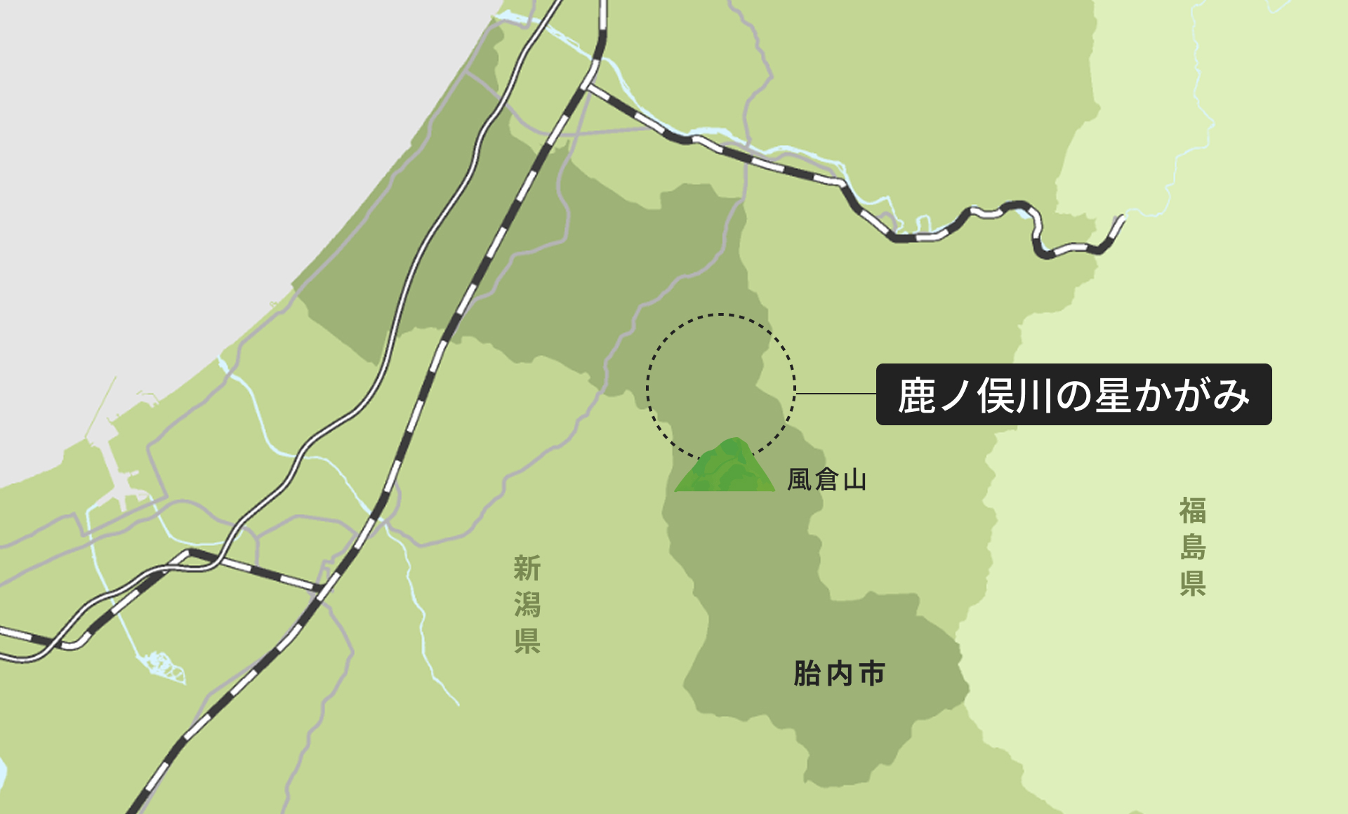 鹿ノ俣川の星かがみ